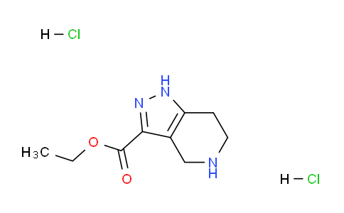 CAS No. 2230808-76-9, Ethyl 4,5,6,7-tetrahydro-1H-pyrazolo[4,3-c]pyridine-3-carboxylate dihydrochloride