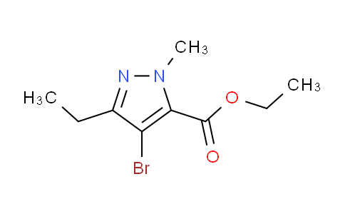 CAS No. 128537-28-0, Ethyl 4-bromo-3-ethyl-1-methyl-1H-pyrazole-5-carboxylate