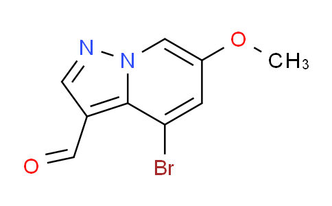 CAS No. 2068065-03-0, 4-Bromo-6-methoxypyrazolo[1,5-a]pyridine-3-carbaldehyde