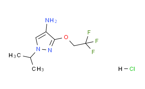 CAS No. 1431962-34-3, 1-Isopropyl-3-(2,2,2-trifluoroethoxy)-1H-pyrazol-4-amine hydrochloride