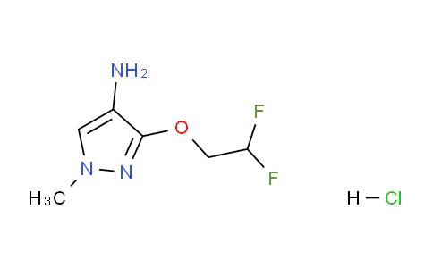 CAS No. 1431963-11-9, 3-(2,2-Difluoroethoxy)-1-methyl-1H-pyrazol-4-amine hydrochloride