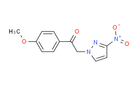 CAS No. 1006569-70-5, 1-(4-Methoxyphenyl)-2-(3-nitro-1h-pyrazol-1-yl)ethan-1-one