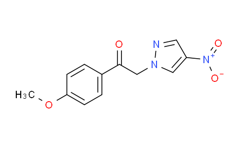 CAS No. 1006571-64-7, 1-(4-Methoxyphenyl)-2-(4-nitro-1h-pyrazol-1-yl)ethan-1-one