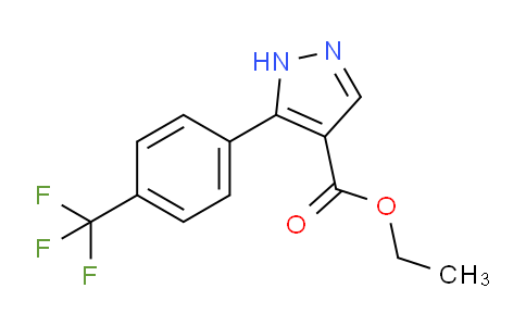CAS No. 1017785-30-6, Ethyl 5-[4-(trifluoromethyl)phenyl]-1h-pyrazole-4-carboxylate