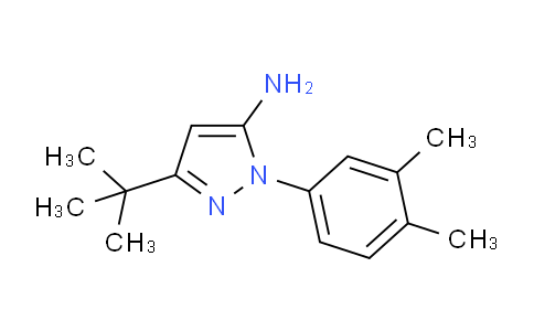 CAS No. 1025893-78-0, 3-tert-Butyl-1-(3,4-Dimethylphenyl)-1H-pyrazol-5-amine