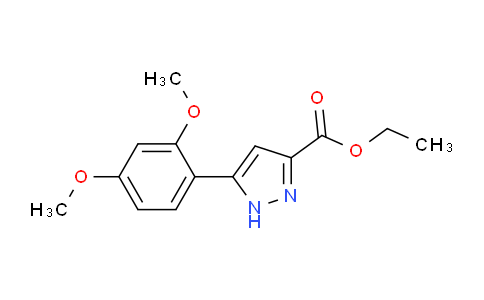 CAS No. 1036999-93-5, Ethyl 5-(2,4-dimethoxyphenyl)-1H-pyrazole-3-carboxylate