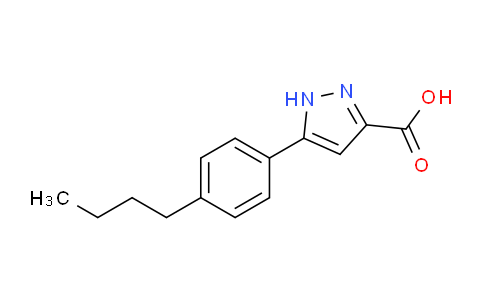 CAS No. 1038914-12-3, 5-(4-Butylphenyl)-1H-pyrazole-3-carboxylic acid
