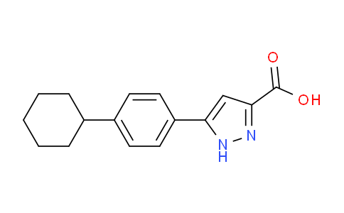 CAS No. 1039041-18-3, 5-(4-Cyclohexylphenyl)-1H-pyrazole-3-carboxylic acid