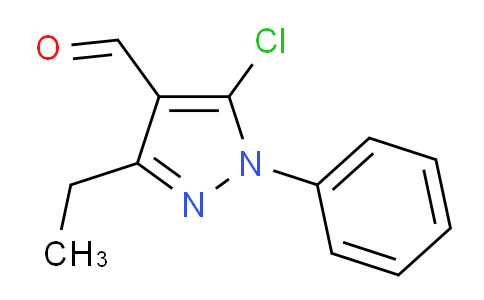 CAS No. 1046784-61-5, 5-Chloro-3-ethyl-1-phenyl-1H-pyrazole-4-carbaldehyde