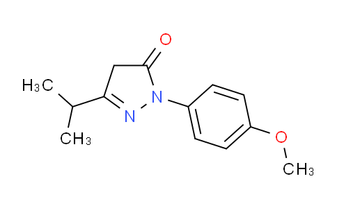 CAS No. 1049151-87-2, 1-(4-Methoxyphenyl)-3-(propan-2-yl)-4,5-dihydro-1H-pyrazol-5-one