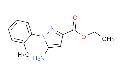 CAS No. 1138036-67-5, Ethyl 5-amino-1-(2-methylphenyl)-1H-pyrazole-3-carboxylate