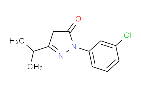 CAS No. 1152512-13-4, 1-(3-Chlorophenyl)-3-(propan-2-yl)-4,5-dihydro-1H-pyrazol-5-one