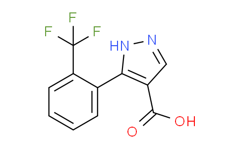 CAS No. 1152539-99-5, 5-[2-(Trifluoromethyl)phenyl]-1h-pyrazole-4-carboxylic acid