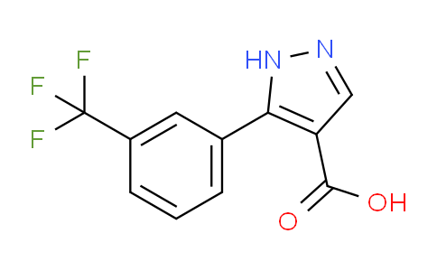 CAS No. 1152543-70-8, 5-[3-(Trifluoromethyl)phenyl]-1h-pyrazole-4-carboxylic acid