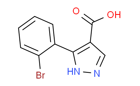CAS No. 1152544-01-8, 5-(2-Bromophenyl)-1h-pyrazole-4-carboxylic acid