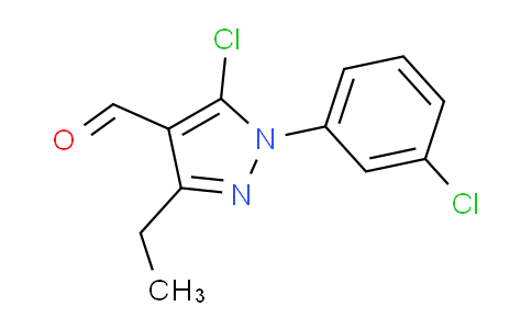 CAS No. 1152576-79-8, 5-Chloro-1-(3-chlorophenyl)-3-ethyl-1H-pyrazole-4-carbaldehyde