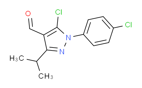CAS No. 1152583-42-0, 5-Chloro-1-(4-chlorophenyl)-3-(propan-2-yl)-1H-pyrazole-4-carbaldehyde