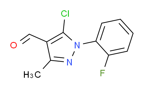 CAS No. 1152583-57-7, 5-Chloro-1-(2-fluorophenyl)-3-methyl-1H-pyrazole-4-carbaldehyde