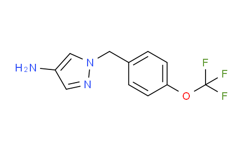 CAS No. 1152841-84-3, 1-{[4-(Trifluoromethoxy)phenyl]methyl}-1H-pyrazol-4-amine