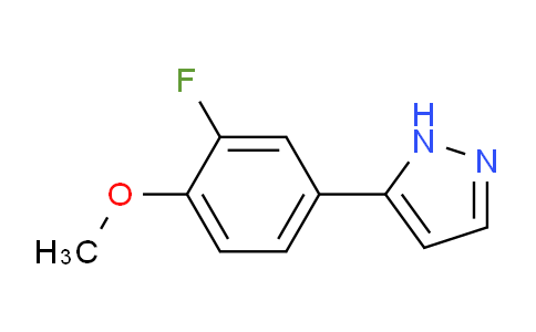 CAS No. 1158627-31-6, 5-(3-Fluoro-4-methoxyphenyl)-1h-pyrazole