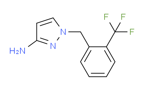 CAS No. 1177281-31-0, 1-{[2-(Trifluoromethyl)phenyl]methyl}-1H-pyrazol-3-amine