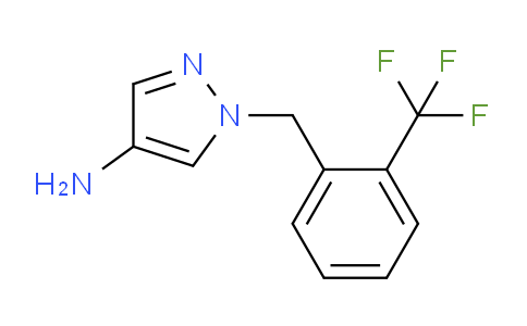 CAS No. 1177304-14-1, 1-{[2-(Trifluoromethyl)phenyl]methyl}-1H-pyrazol-4-amine