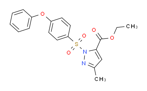 CAS No. 1177343-95-1, Ethyl 3-methyl-1-(4-phenoxybenzenesulfonyl)-1h-pyrazole-5-carboxylate