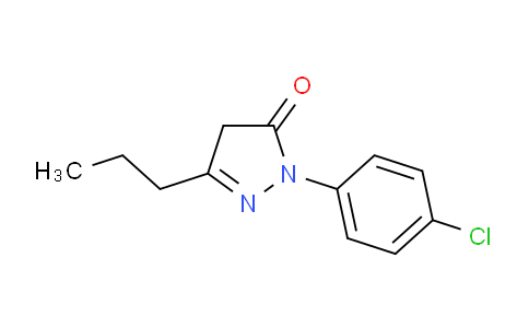 CAS No. 118031-65-5, 1-(4-Chlorophenyl)-3-propyl-4,5-dihydro-1H-pyrazol-5-one