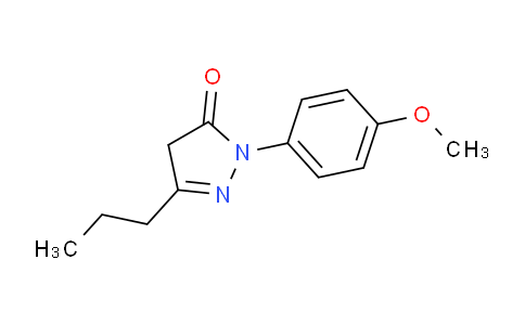 CAS No. 118031-69-9, 1-(4-Methoxyphenyl)-3-propyl-4,5-dihydro-1H-pyrazol-5-one