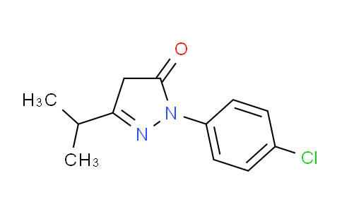 CAS No. 118048-89-8, 1-(4-Chlorophenyl)-3-(propan-2-yl)-4,5-dihydro-1H-pyrazol-5-one