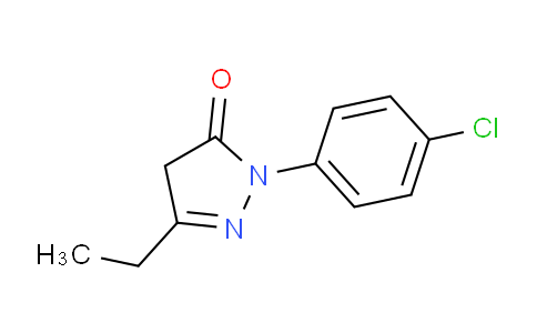 CAS No. 118048-92-3, 1-(4-Chlorophenyl)-3-ethyl-4,5-dihydro-1H-pyrazol-5-one