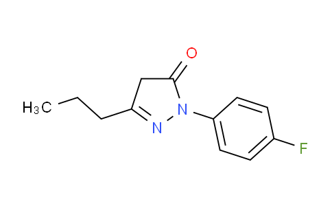 CAS No. 118049-03-9, 1-(4-Fluorophenyl)-3-propyl-4,5-dihydro-1H-pyrazol-5-one