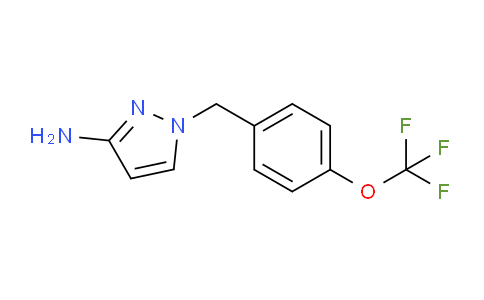 CAS No. 1183457-90-0, 1-{[4-(Trifluoromethoxy)phenyl]methyl}-1H-pyrazol-3-amine