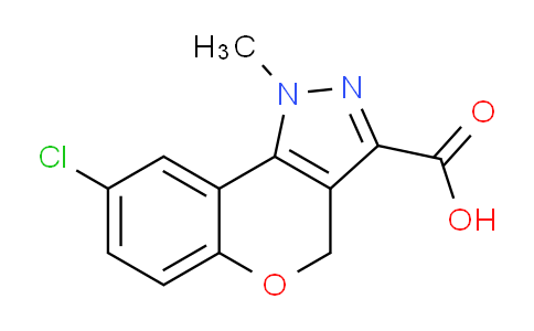 CAS No. 1225378-02-8, 8-Chloro-1-methyl-1,4-dihydrochromeno[4,3-c]pyrazole-3-carboxylic acid