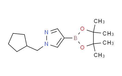 CAS No. 1233526-51-6, 1-(Cyclopentylmethyl)-4-(4,4,5,5-tetramethyl-1,3,2-dioxaborolan-2-yl)-1H-pyrazole