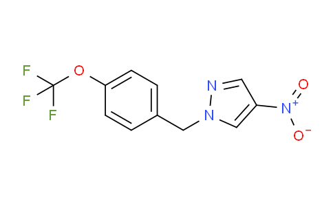 CAS No. 1240564-37-7, 4-Nitro-1-{[4-(trifluoromethoxy)phenyl]methyl}-1h-pyrazole