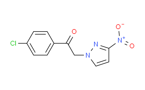 CAS No. 1240564-69-5, 1-(4-Chlorophenyl)-2-(3-nitro-1h-pyrazol-1-yl)ethan-1-one