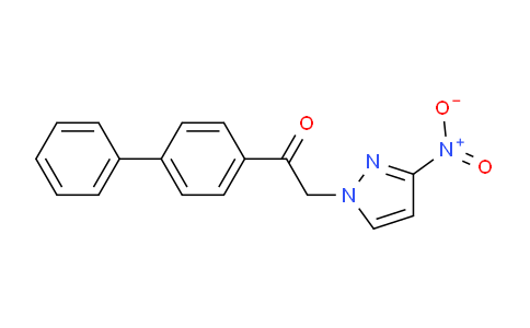 CAS No. 1240565-75-6, 1-{[1,1'-Biphenyl]-4-yl}-2-(3-nitro-1h-pyrazol-1-yl)ethan-1-one
