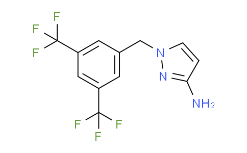 CAS No. 1240566-22-6, 1-{[3,5-Bis(trifluoromethyl)phenyl]methyl}-1H-pyrazol-3-amine