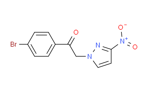 CAS No. 1240567-05-8, 1-(4-Bromophenyl)-2-(3-nitro-1h-pyrazol-1-yl)ethan-1-one