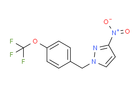 CAS No. 1240567-71-8, 3-Nitro-1-{[4-(trifluoromethoxy)phenyl]methyl}-1h-pyrazole