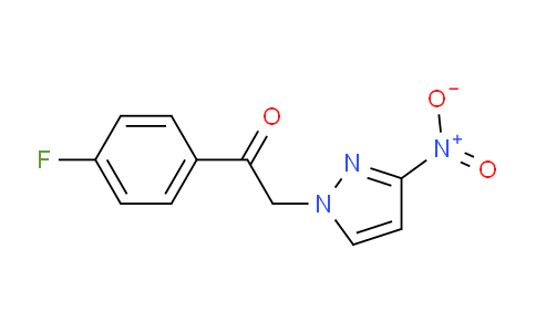 CAS No. 1240568-08-4, 1-(4-Fluorophenyl)-2-(3-nitro-1h-pyrazol-1-yl)ethan-1-one