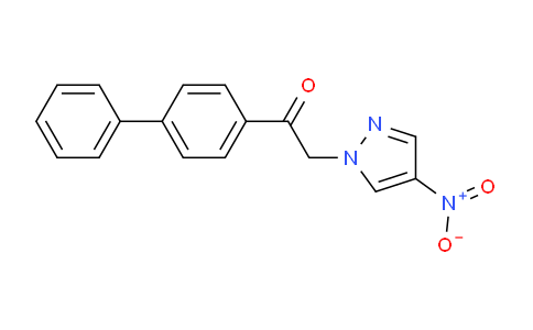 CAS No. 1240568-22-2, 1-{[1,1'-Biphenyl]-4-yl}-2-(4-nitro-1h-pyrazol-1-yl)ethan-1-one