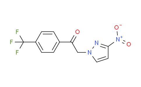 CAS No. 1240569-62-3, 2-(3-Nitro-1h-pyrazol-1-yl)-1-[4-(trifluoromethyl)phenyl]ethan-1-one