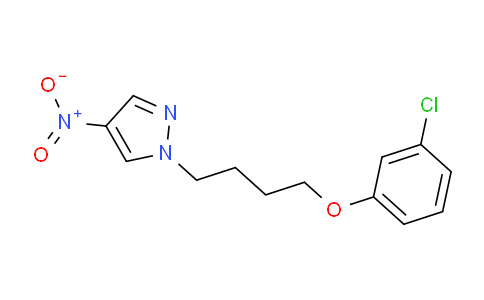 CAS No. 1240569-68-9, 1-[4-(3-Chlorophenoxy)butyl]-4-nitro-1h-pyrazole
