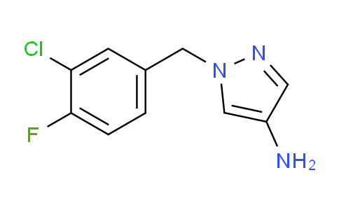 CAS No. 1240570-27-7, 1-[(3-Chloro-4-fluorophenyl)methyl]-1H-pyrazol-4-amine