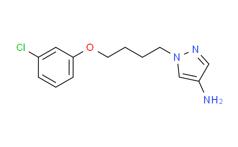 CAS No. 1240570-62-0, 1-[4-(3-Chlorophenoxy)butyl]-1H-pyrazol-4-amine