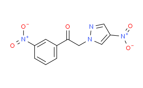 CAS No. 1240572-03-5, 2-(4-Nitro-1h-pyrazol-1-yl)-1-(3-nitrophenyl)ethan-1-one