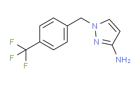 CAS No. 1240572-94-4, 1-{[4-(Trifluoromethyl)phenyl]methyl}-1H-pyrazol-3-amine