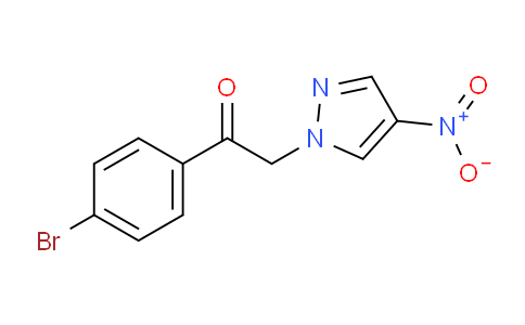 CAS No. 1240574-93-9, 1-(4-Bromophenyl)-2-(4-nitro-1h-pyrazol-1-yl)ethan-1-one